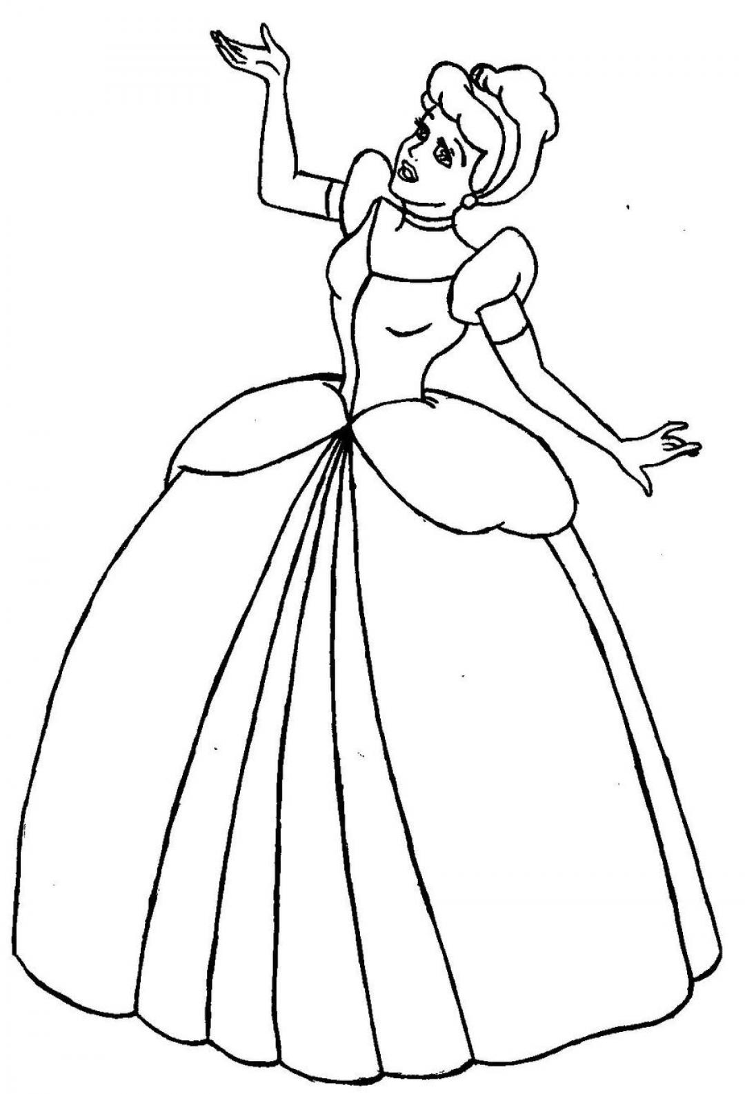 38 Elegant Cinderella Coloring Pages Printable 10