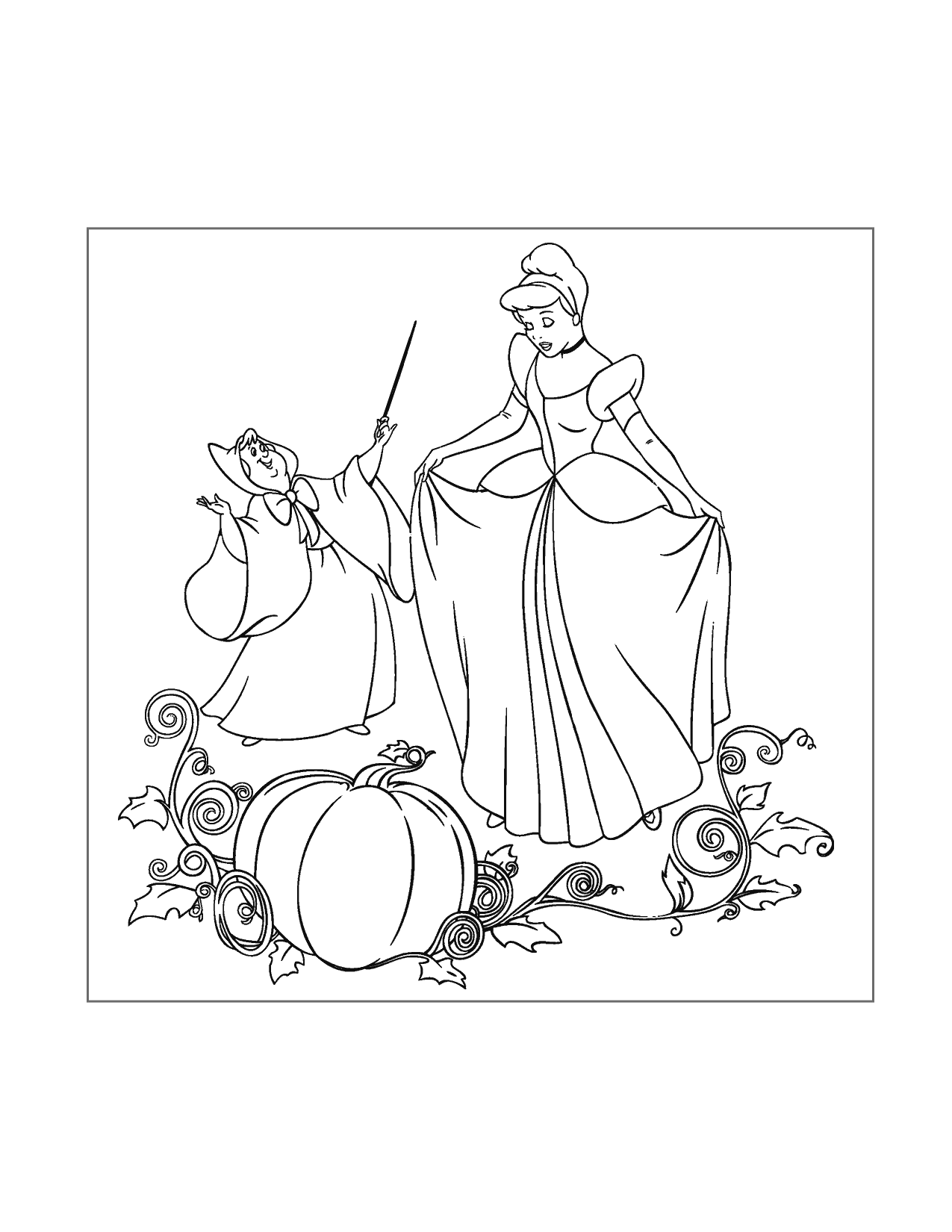 38 Elegant Cinderella Coloring Pages Printable 11