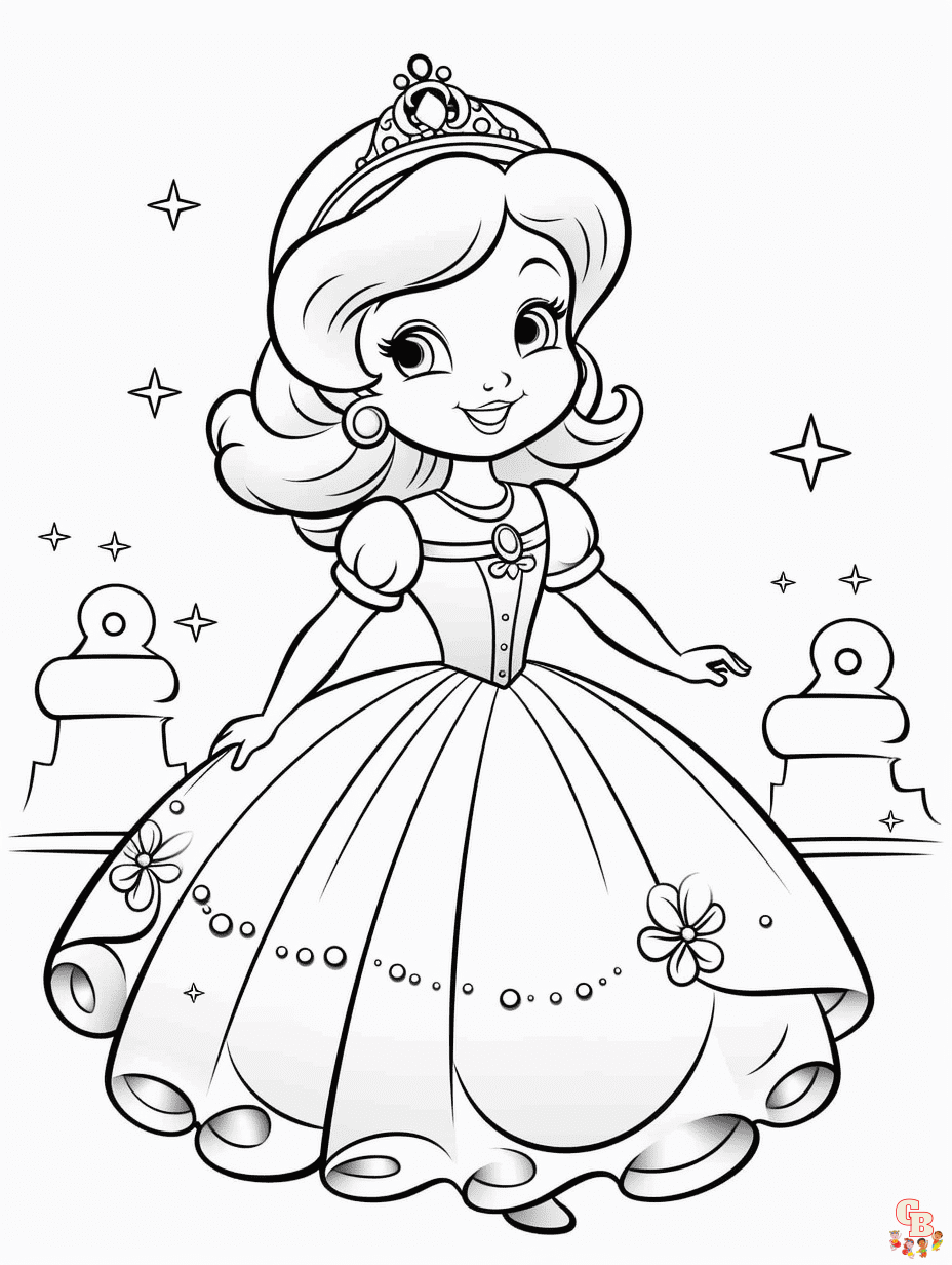 38 Elegant Cinderella Coloring Pages Printable 13