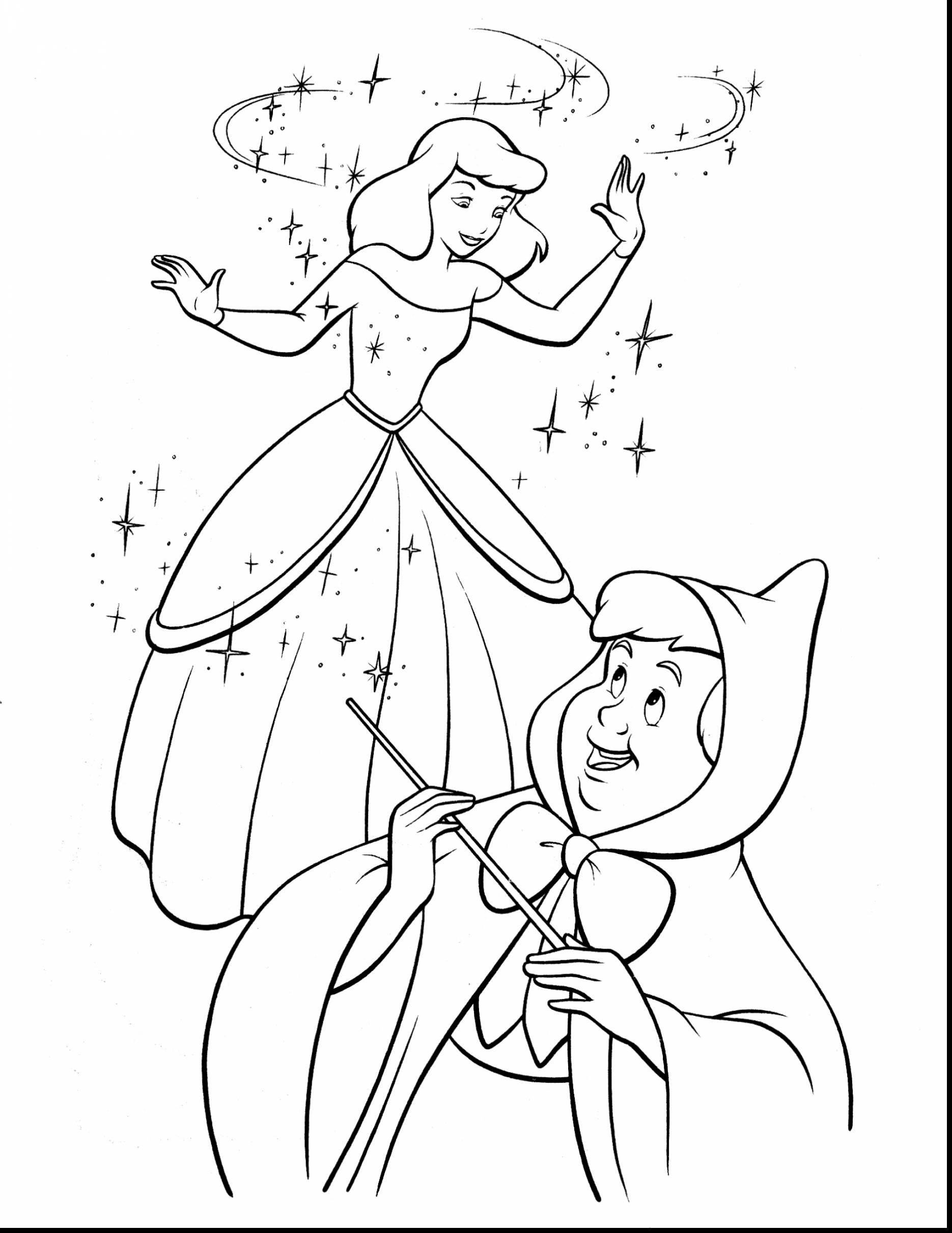 38 Elegant Cinderella Coloring Pages Printable 15