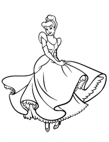 38 Elegant Cinderella Coloring Pages Printable 17