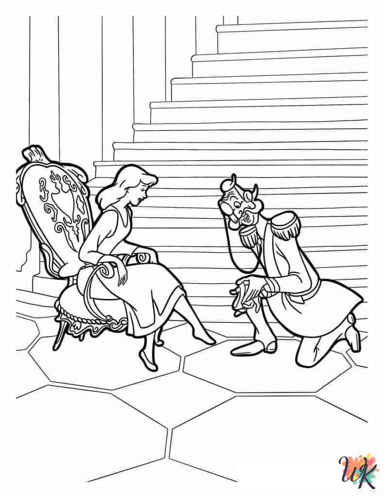 38 Elegant Cinderella Coloring Pages Printable 21