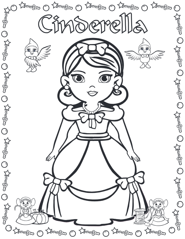 38 Elegant Cinderella Coloring Pages Printable 23