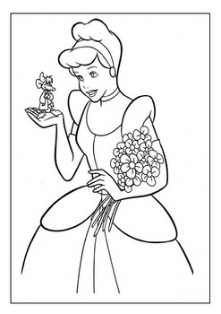 38 Elegant Cinderella Coloring Pages Printable 30