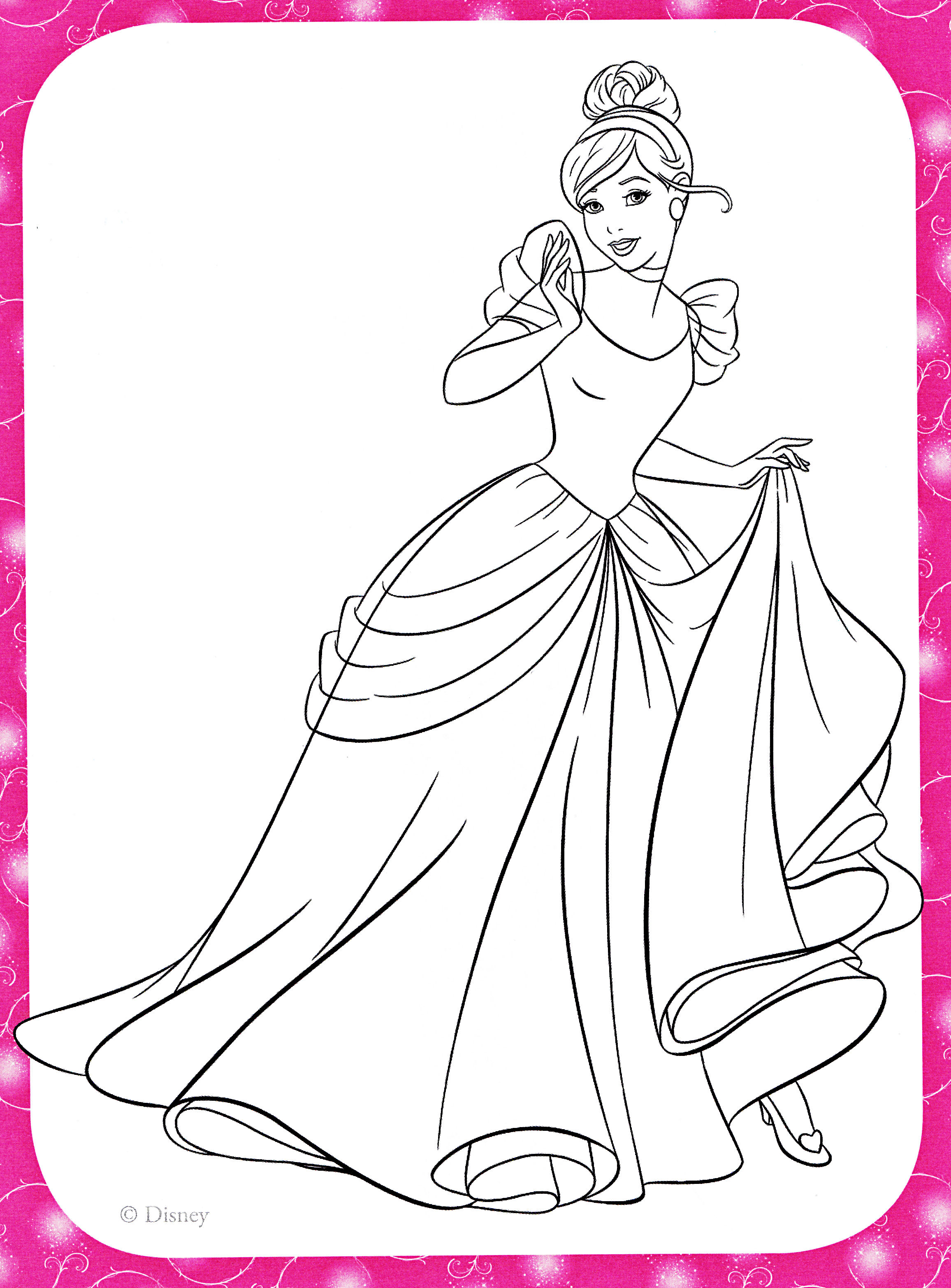 38 Elegant Cinderella Coloring Pages Printable 31