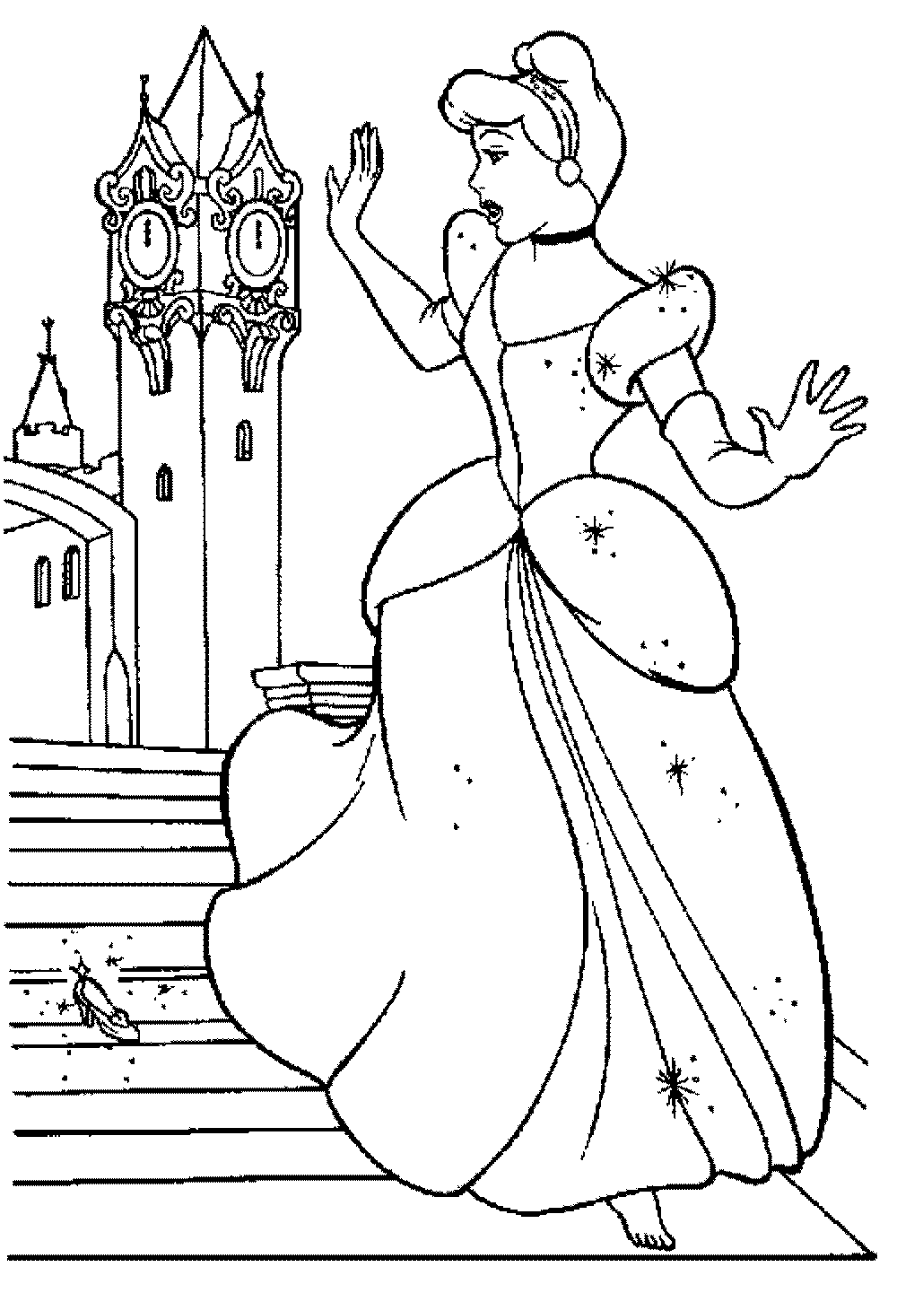 38 Elegant Cinderella Coloring Pages Printable 33