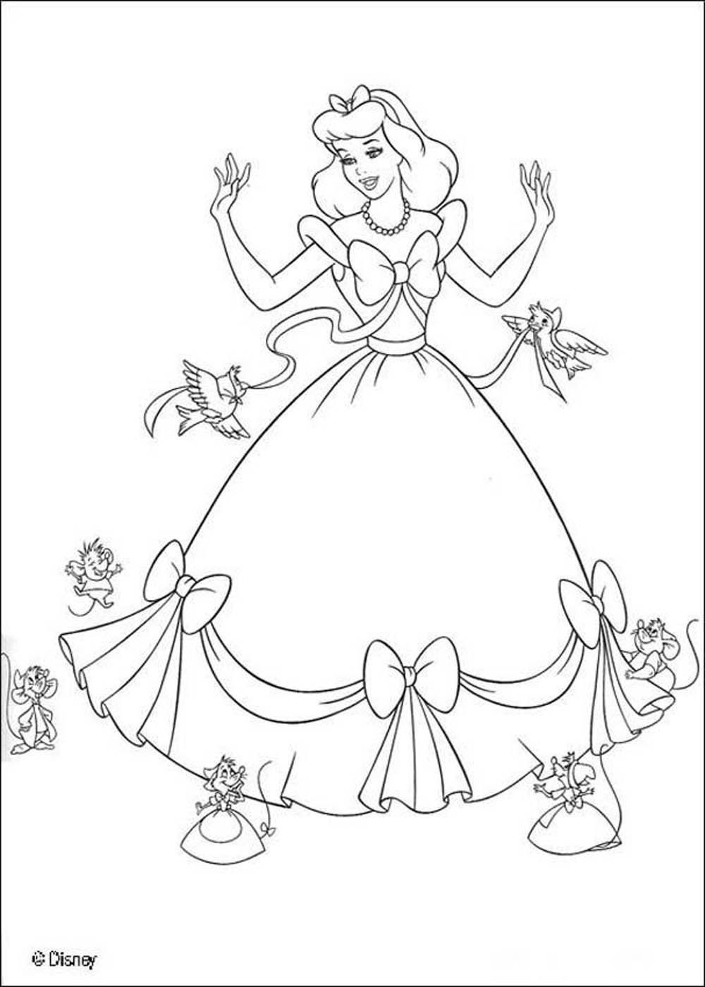 38 Elegant Cinderella Coloring Pages Printable 34