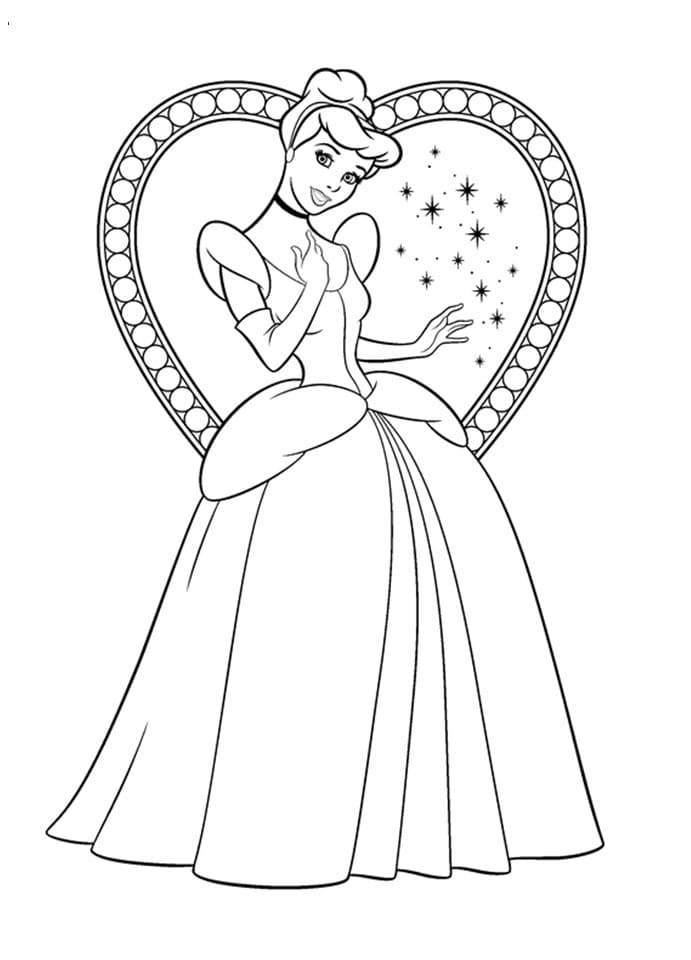 38 Elegant Cinderella Coloring Pages Printable 9