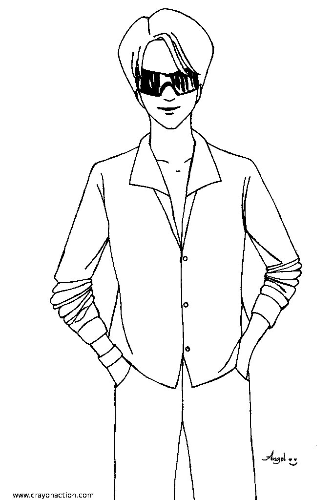 38 Everyday Man Coloring Pages Printable 1