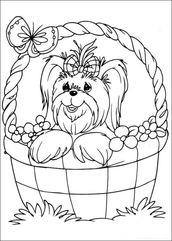 68 Free Dog Coloring Pages for Kids Printable 11