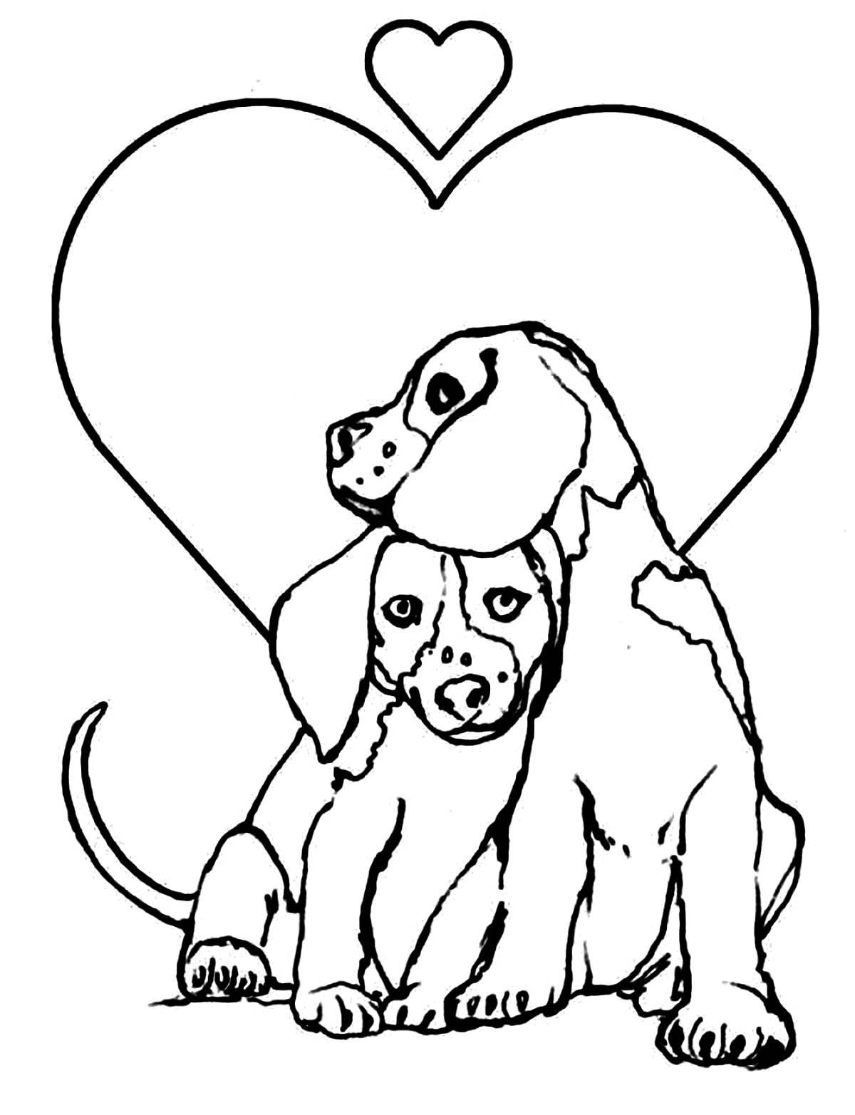 68 Free Dog Coloring Pages for Kids Printable 13