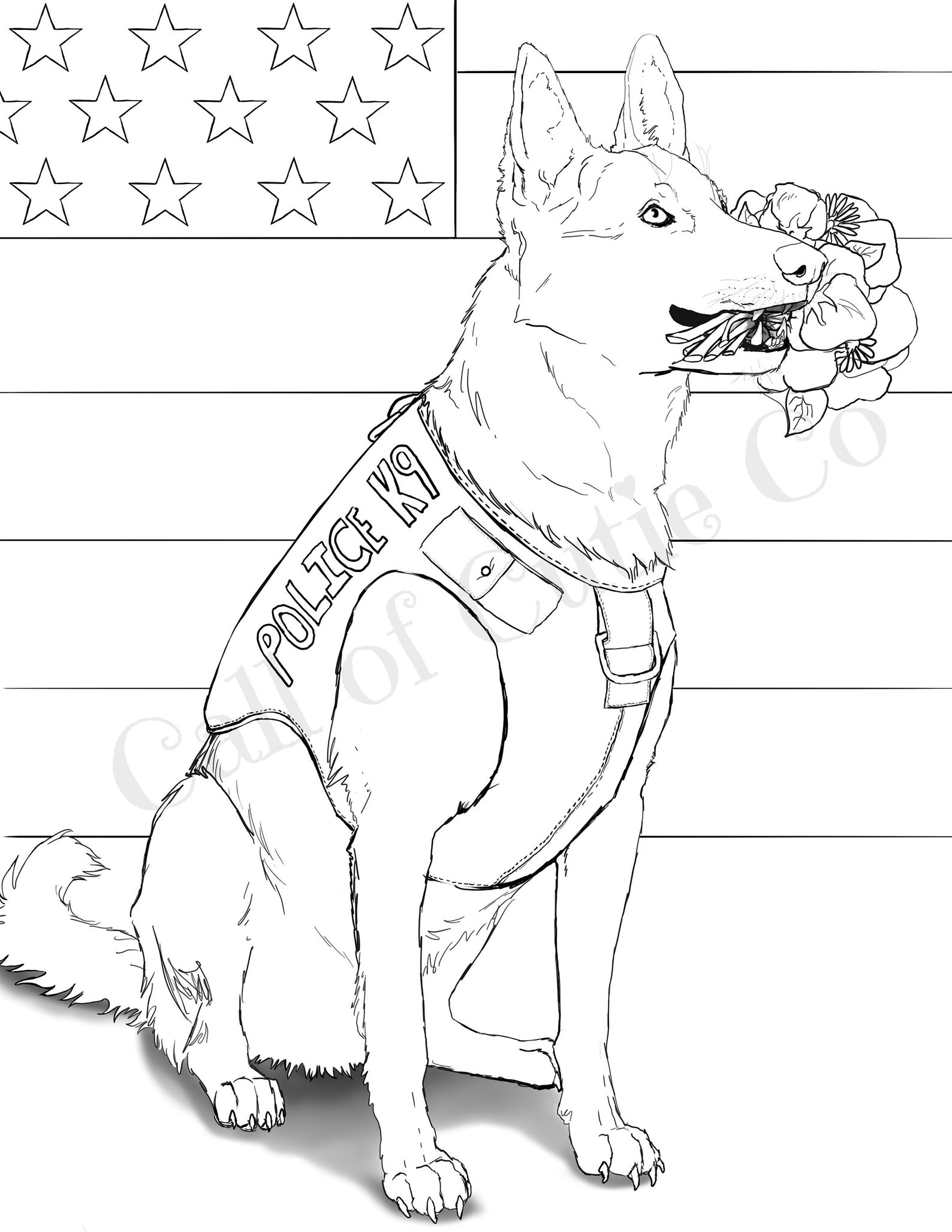 68 Free Dog Coloring Pages for Kids Printable 26