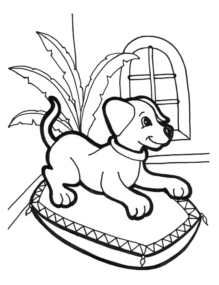 68 Free Dog Coloring Pages for Kids Printable 29