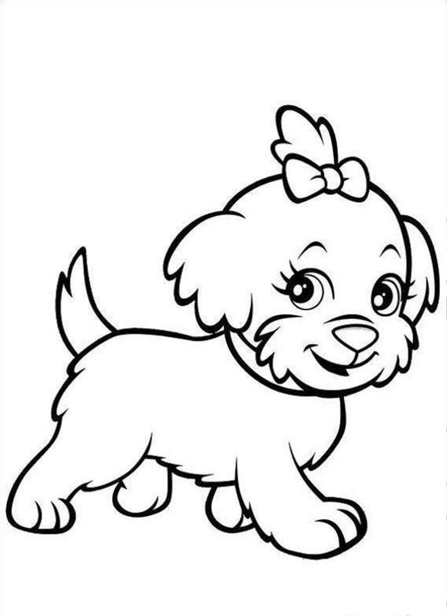 68 Free Dog Coloring Pages for Kids Printable 30