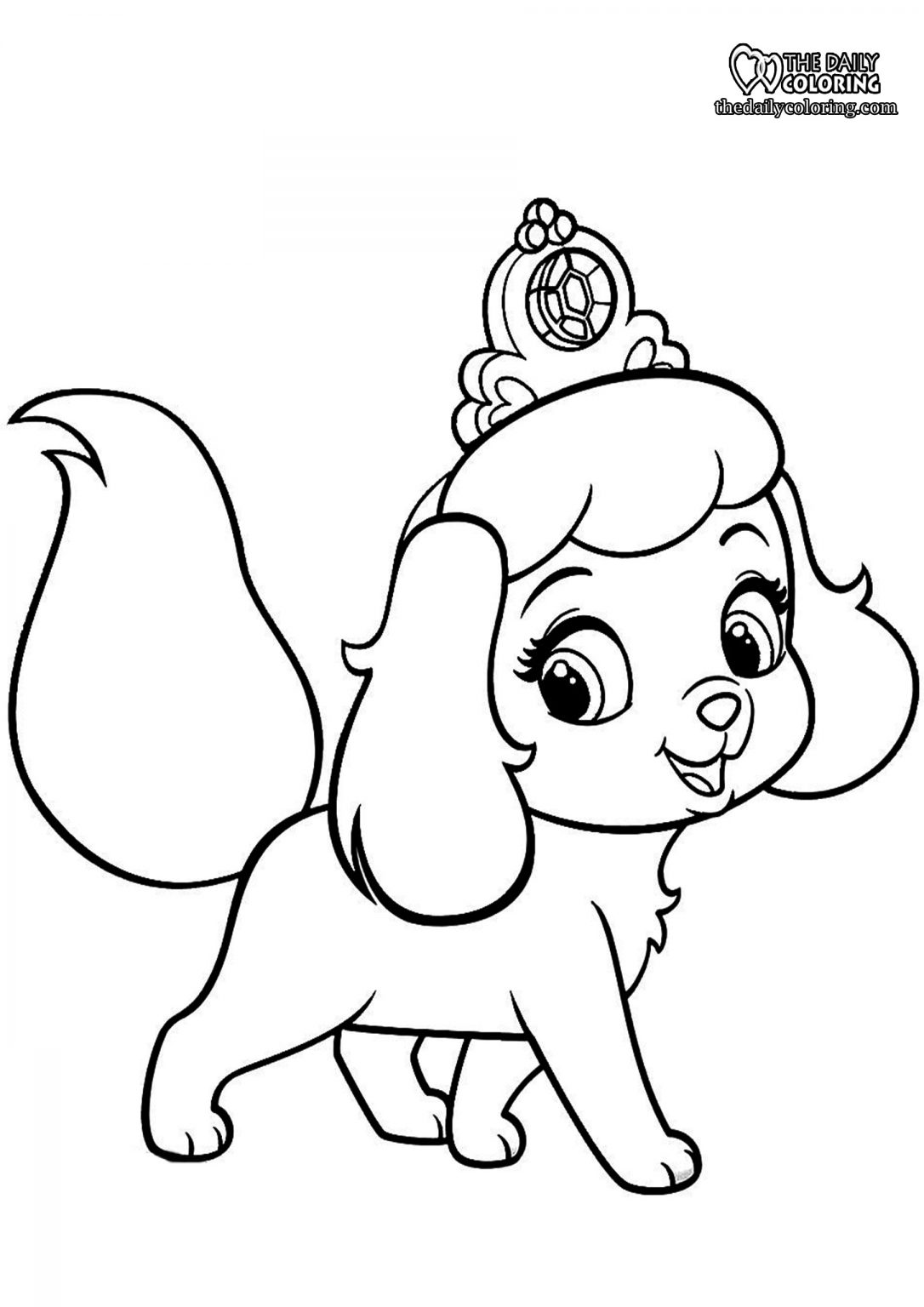 68 Free Dog Coloring Pages for Kids Printable 33