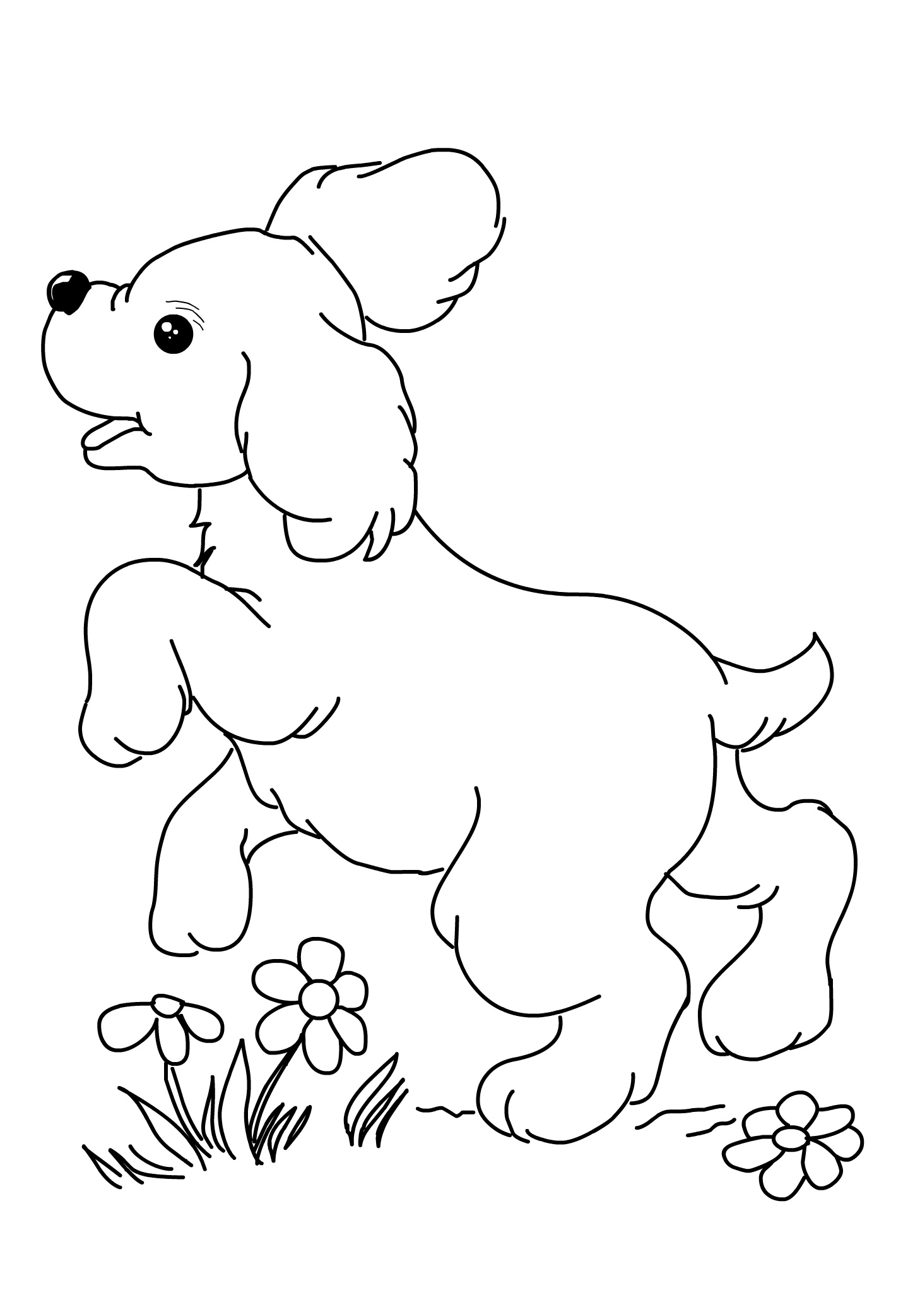 68 Free Dog Coloring Pages for Kids Printable 35