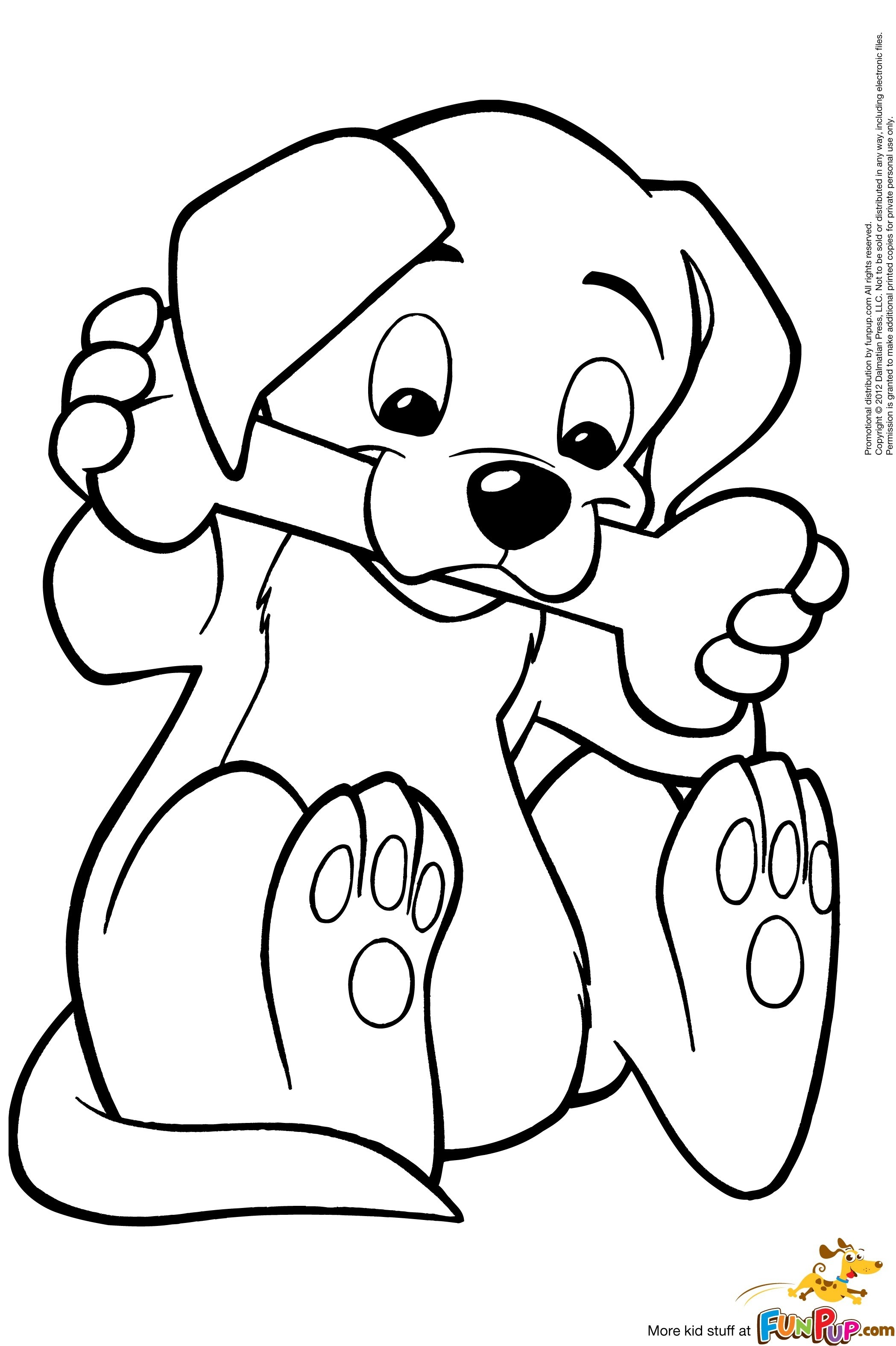 68 Free Dog Coloring Pages for Kids Printable 4