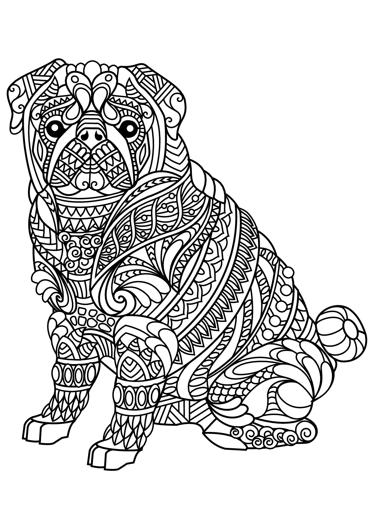 68 Free Dog Coloring Pages for Kids Printable 43