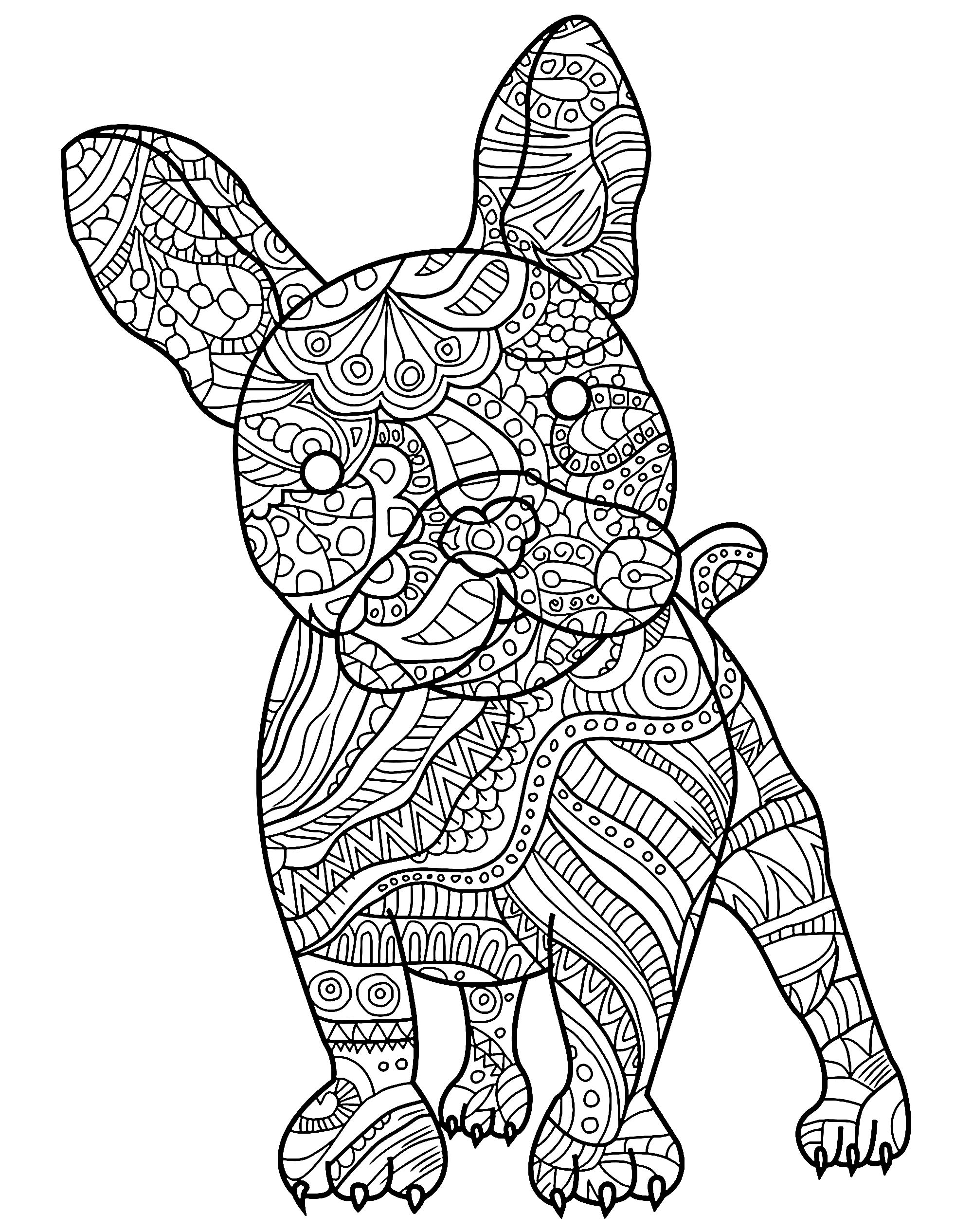 68 Free Dog Coloring Pages for Kids Printable 46