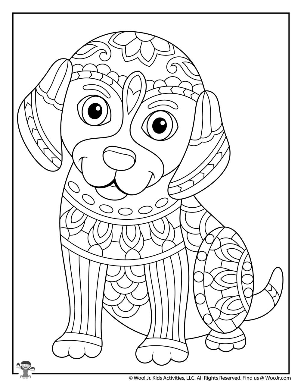 68 Free Dog Coloring Pages for Kids Printable 52