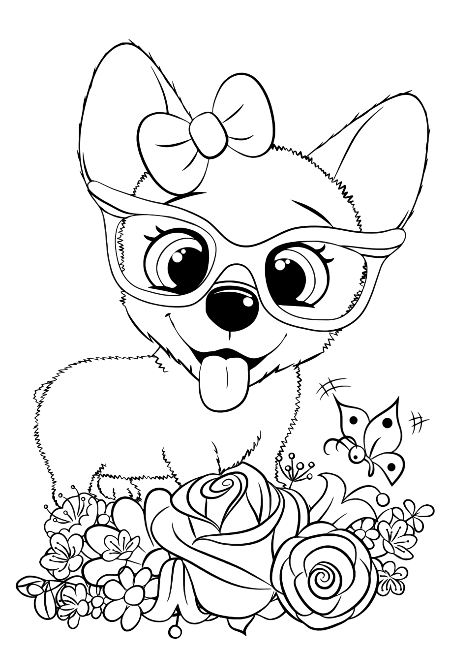 68 Free Dog Coloring Pages for Kids Printable 59