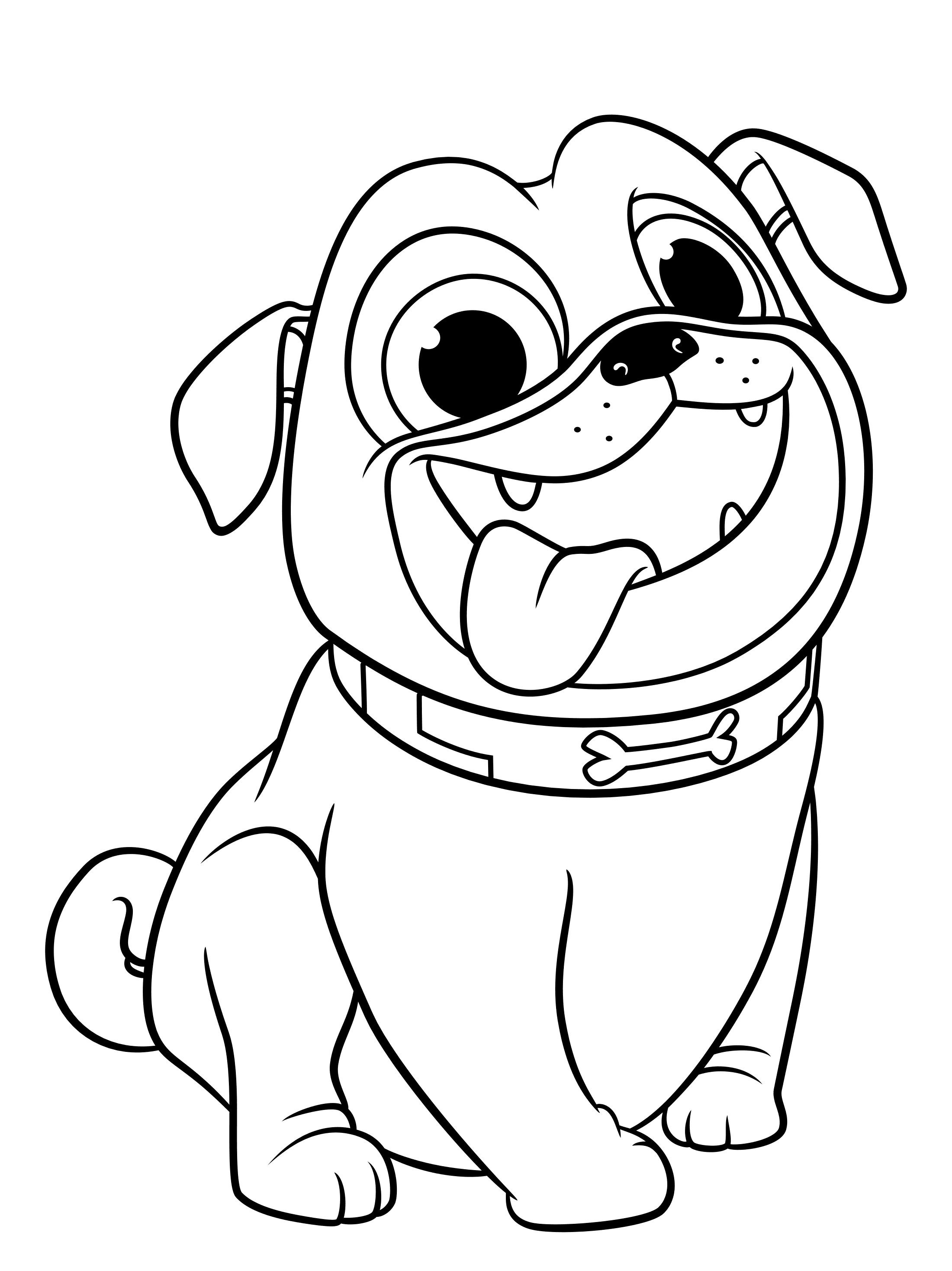 68 Free Dog Coloring Pages for Kids Printable 9