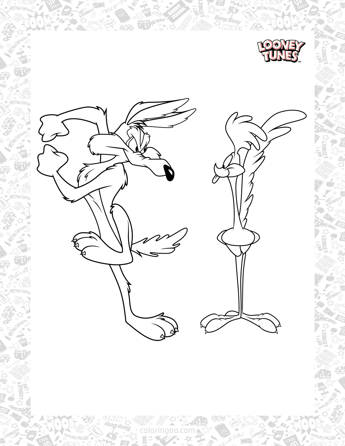 69 Road Runner Coloring Pages Printable 14