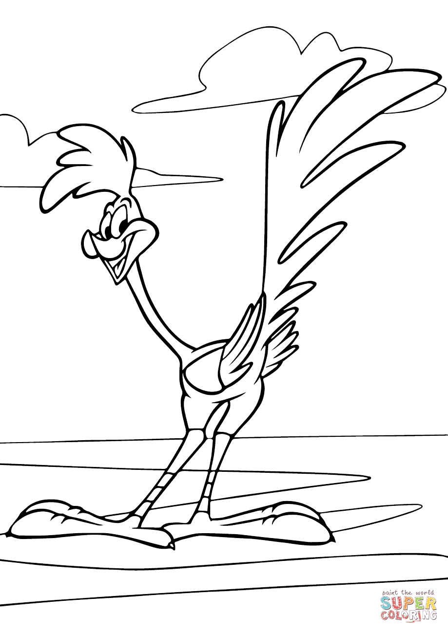 69 Road Runner Coloring Pages Printable 61