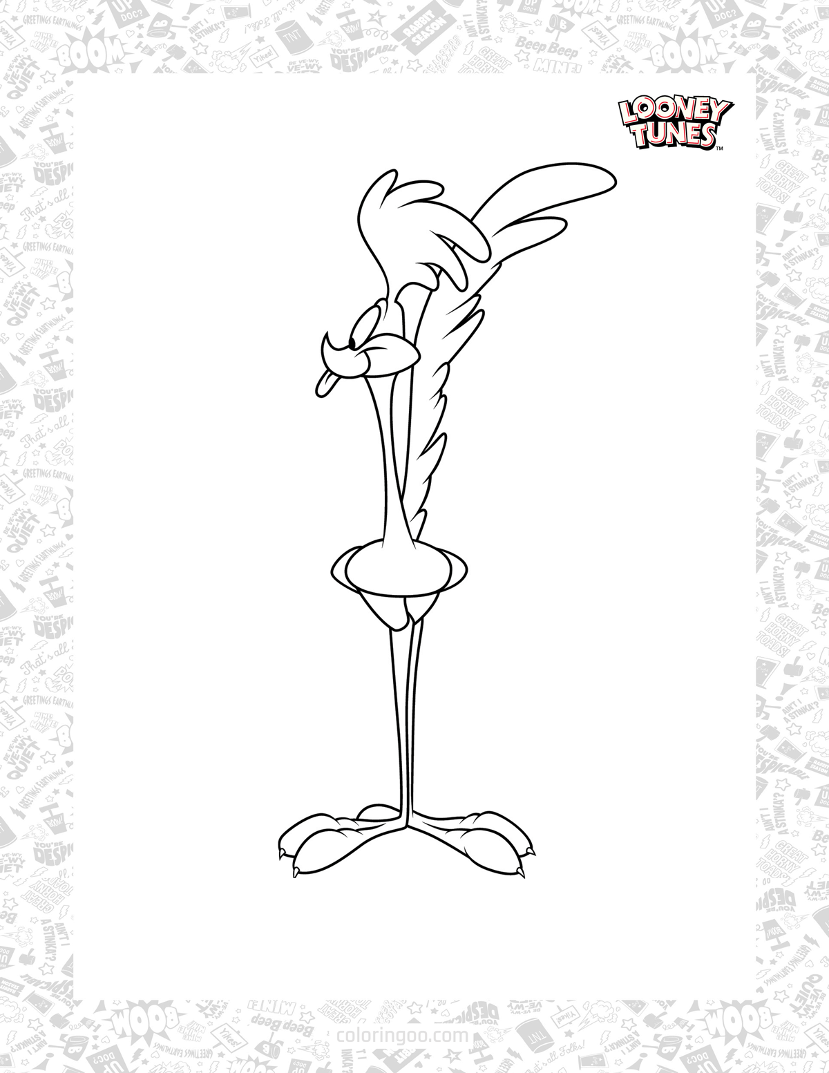 69 Road Runner Coloring Pages Printable 64