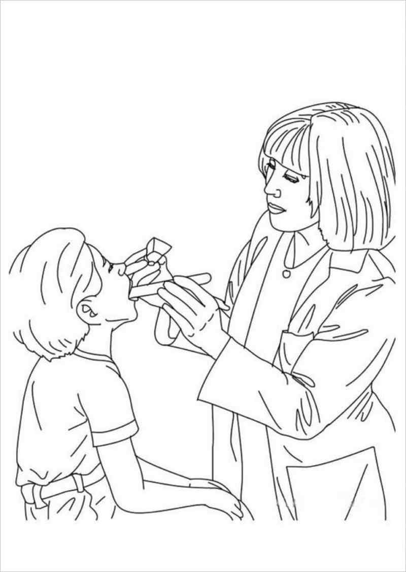 77 Dentist Coloring Pages Printable 14