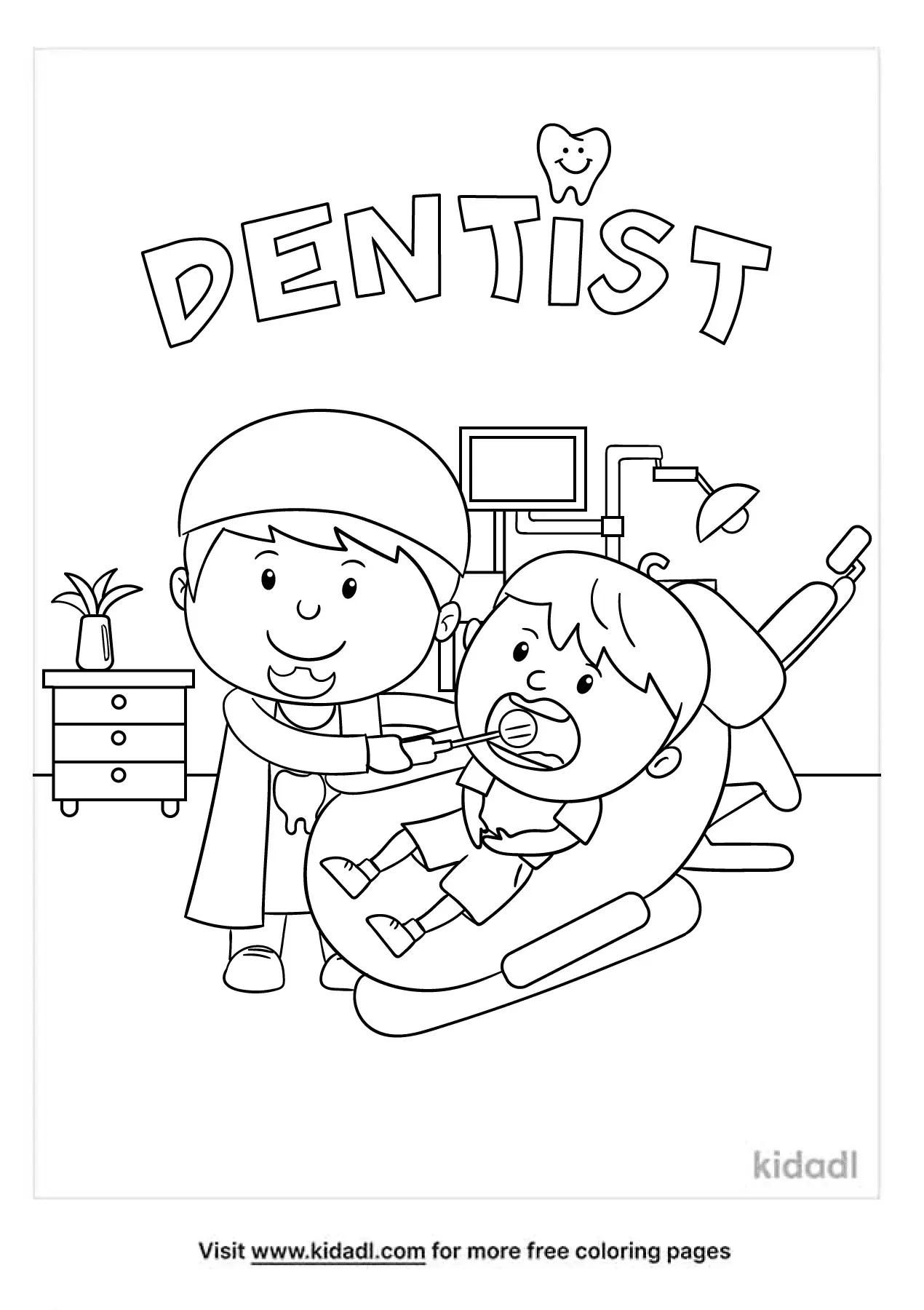 77 Dentist Coloring Pages Printable 19