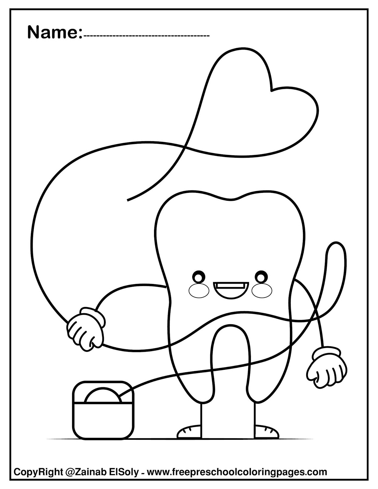 77 Dentist Coloring Pages Printable 20