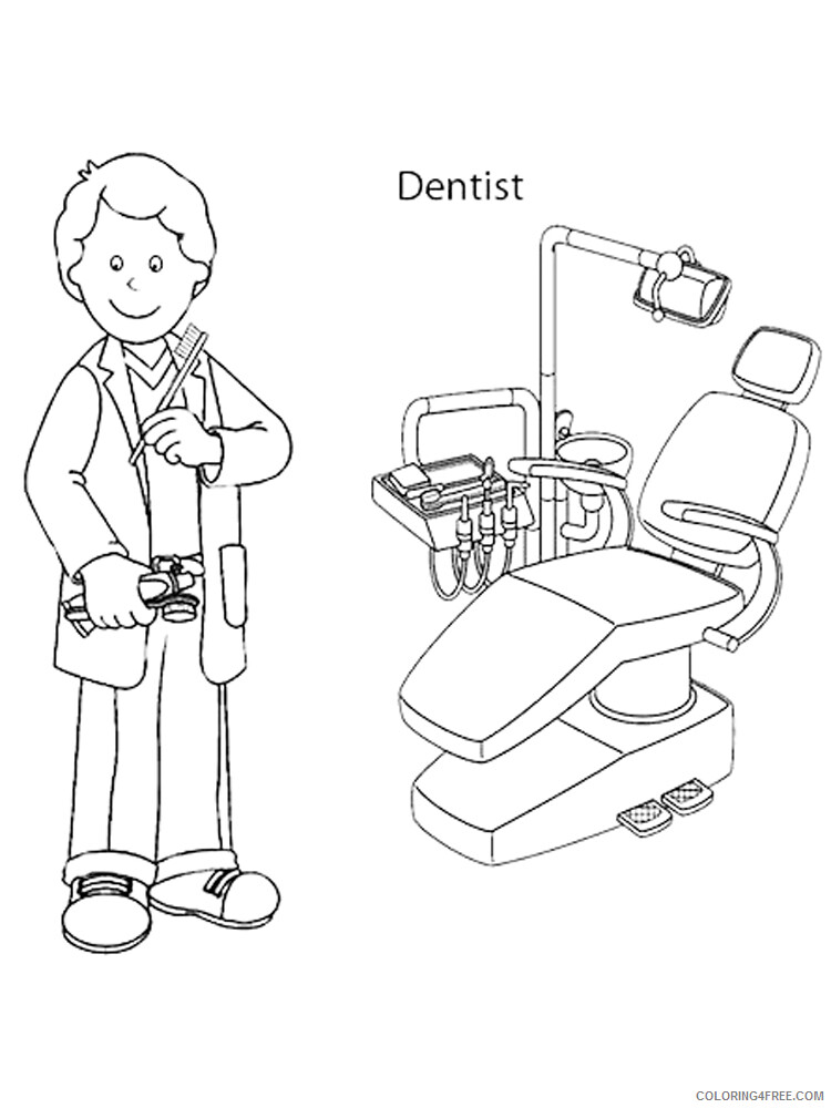 77 Dentist Coloring Pages Printable 3