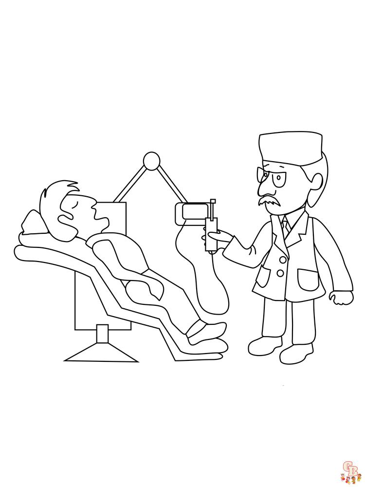 77 Dentist Coloring Pages Printable 41