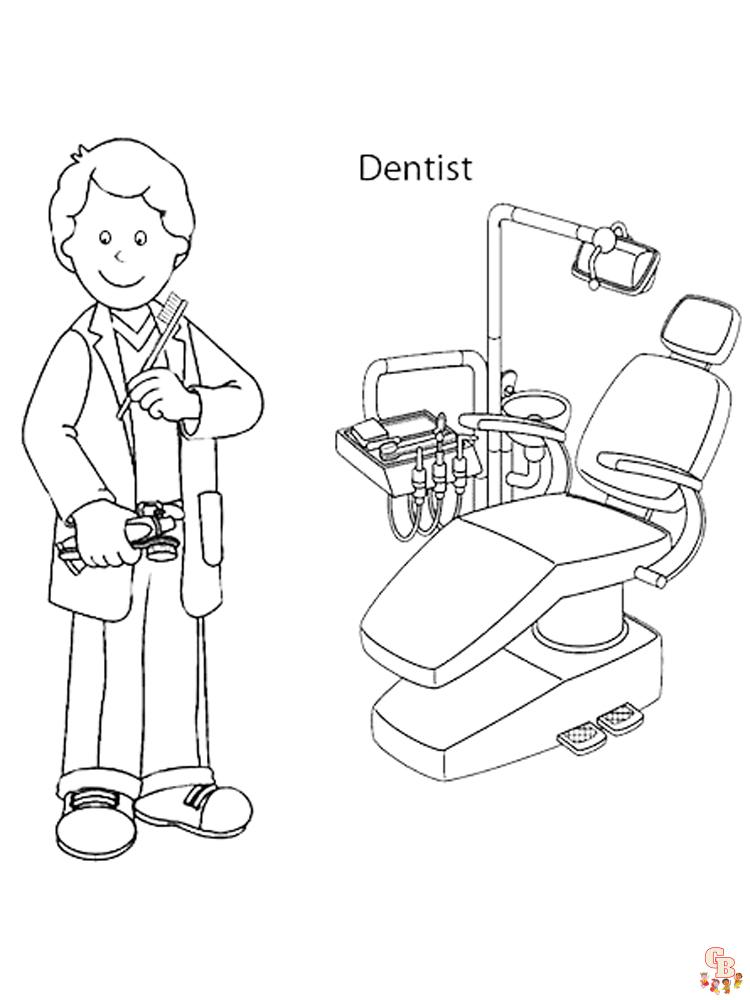 77 Dentist Coloring Pages Printable 47