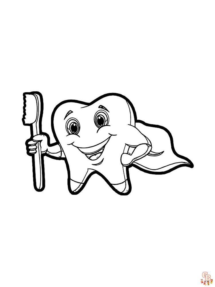 77 Dentist Coloring Pages Printable 48