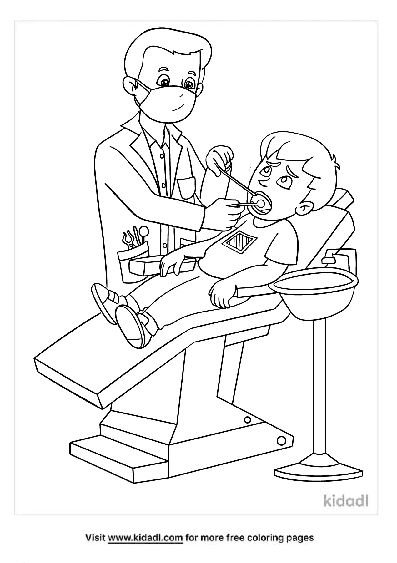 77 Dentist Coloring Pages Printable 49