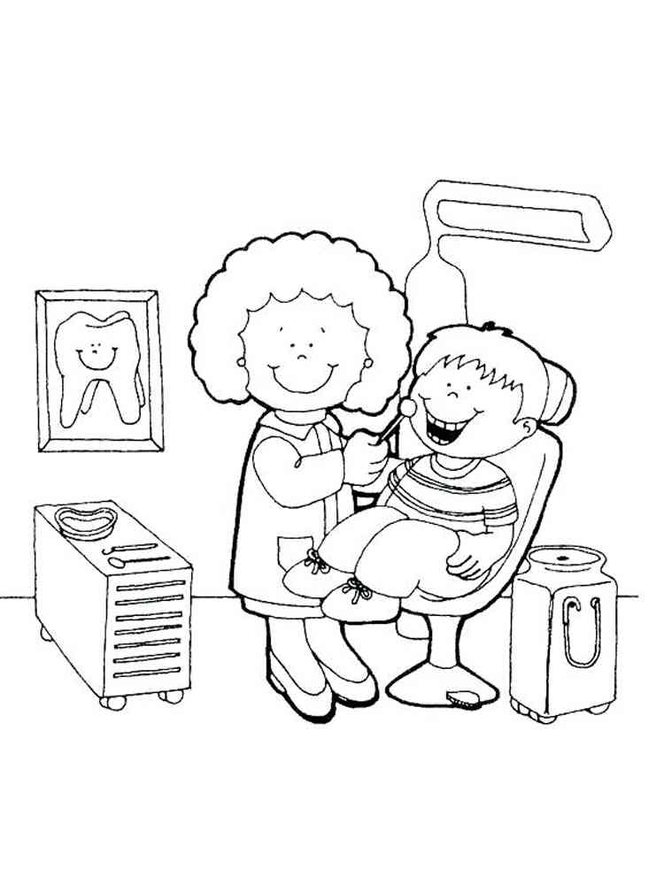 77 Dentist Coloring Pages Printable 52