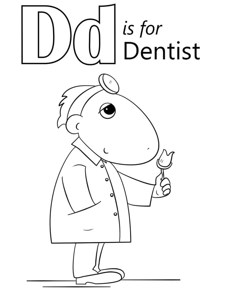 77 Dentist Coloring Pages Printable 6