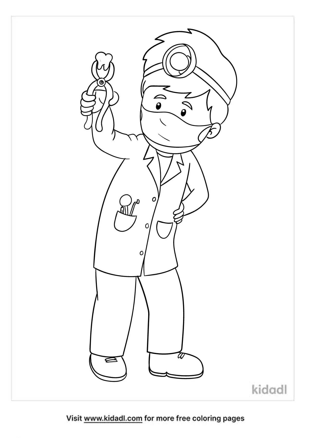 77 Dentist Coloring Pages Printable 72