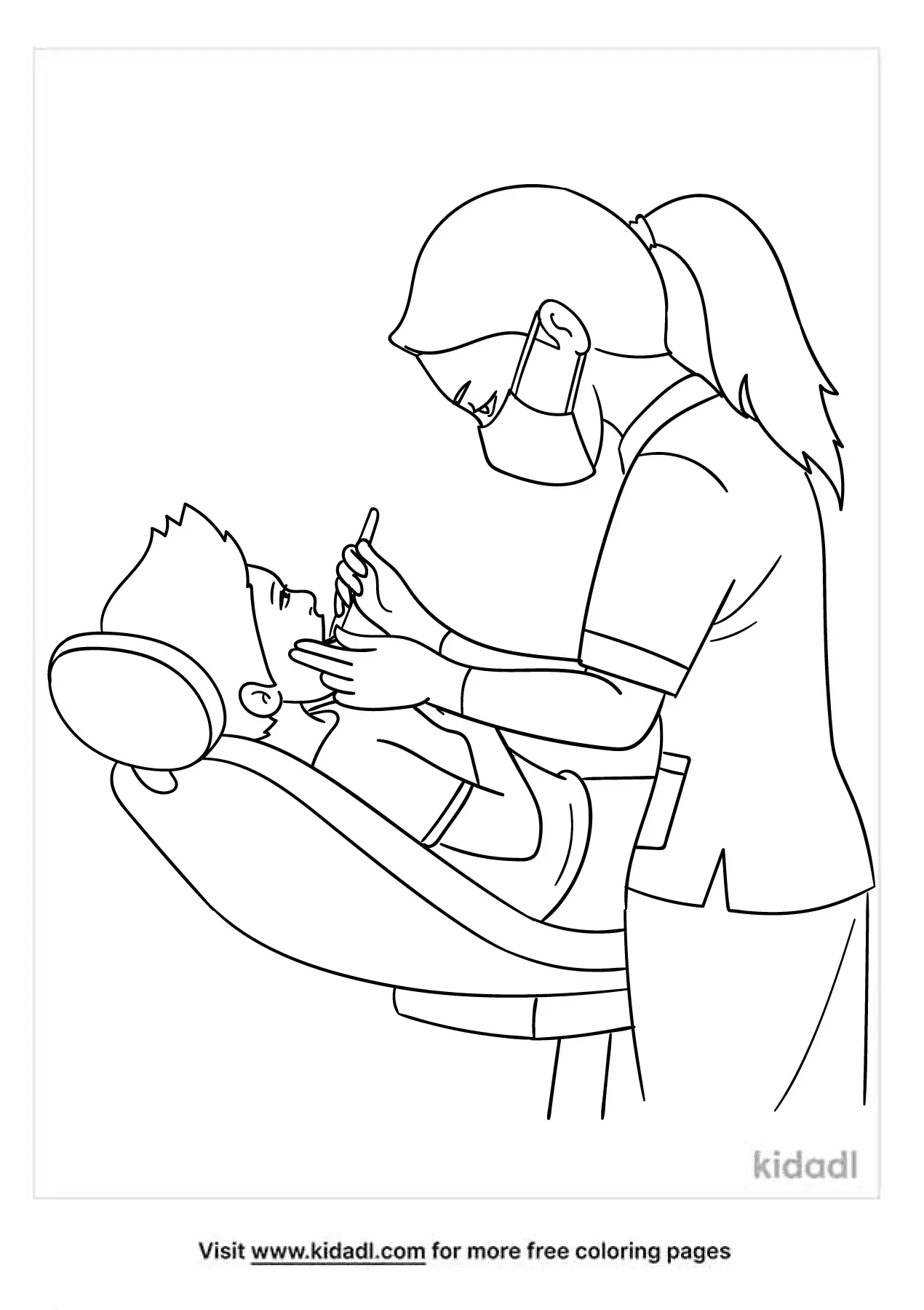 77 Dentist Coloring Pages Printable 74