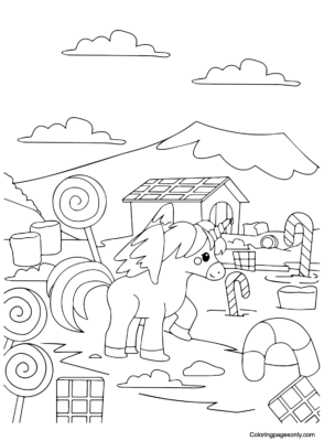 77 Free Candyland Coloring Pages for Kids Printable 12