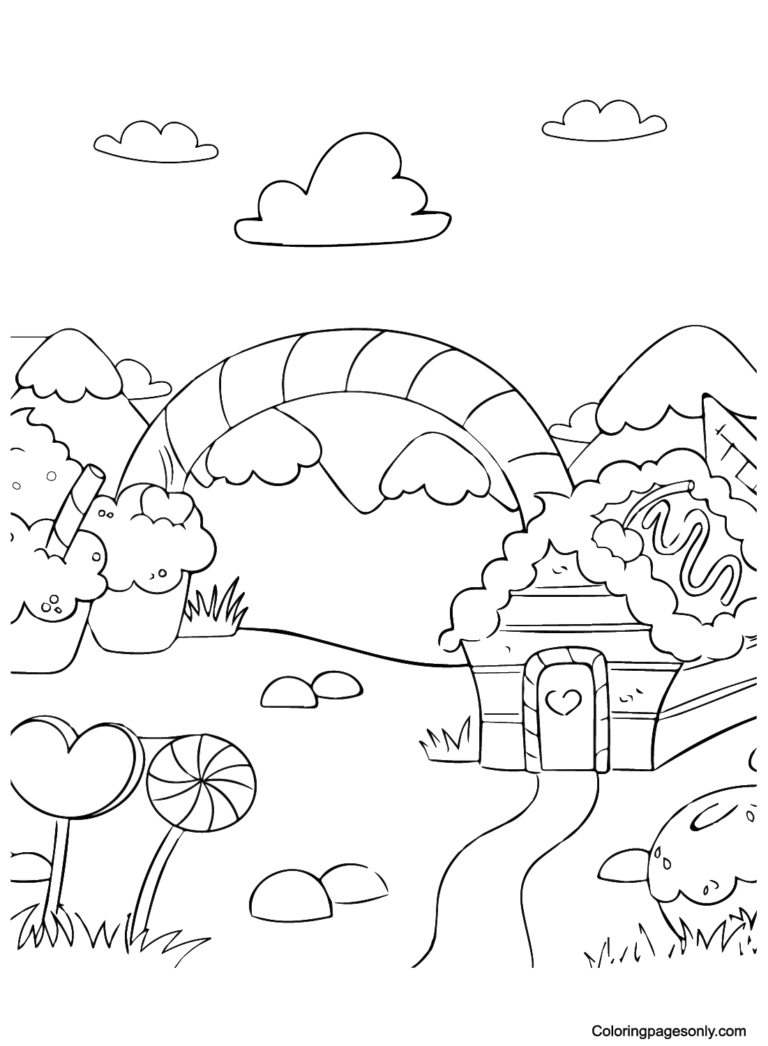 77 Free Candyland Coloring Pages for Kids Printable 38