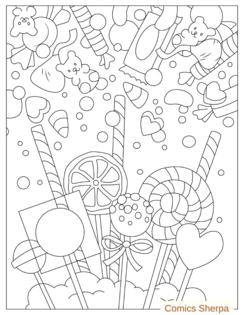 77 Free Candyland Coloring Pages for Kids Printable 55