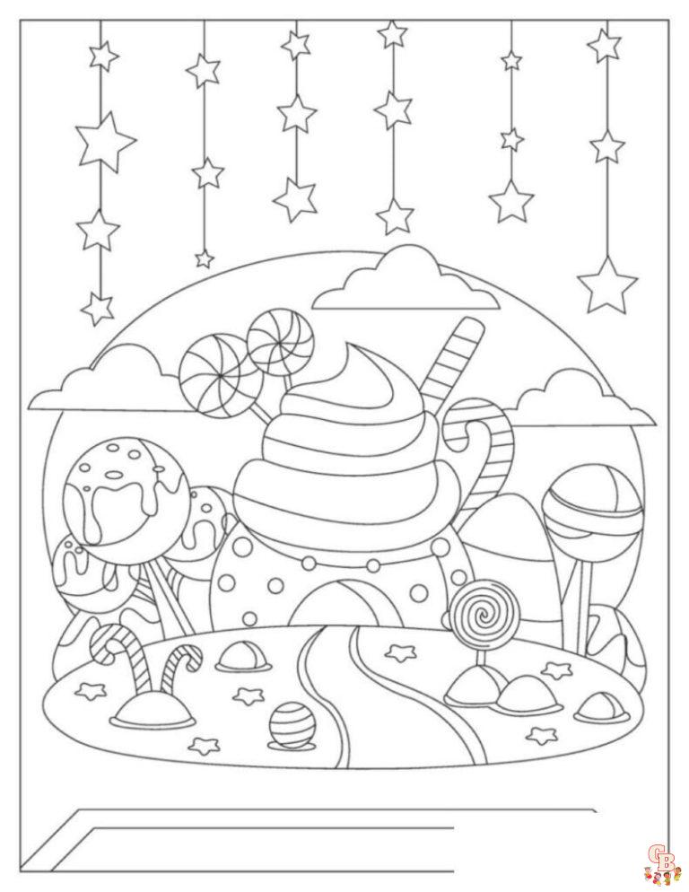 77 Free Candyland Coloring Pages for Kids Printable 57