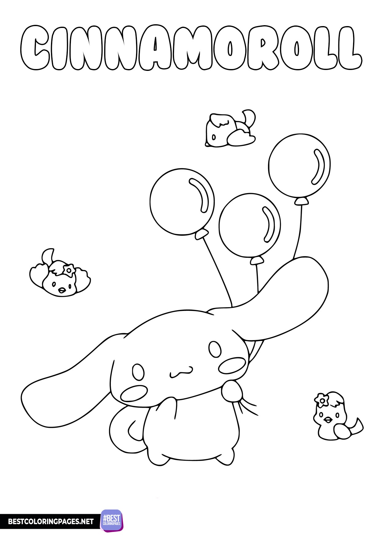 78 Cute Cinnamoroll Coloring Pages Printable 12