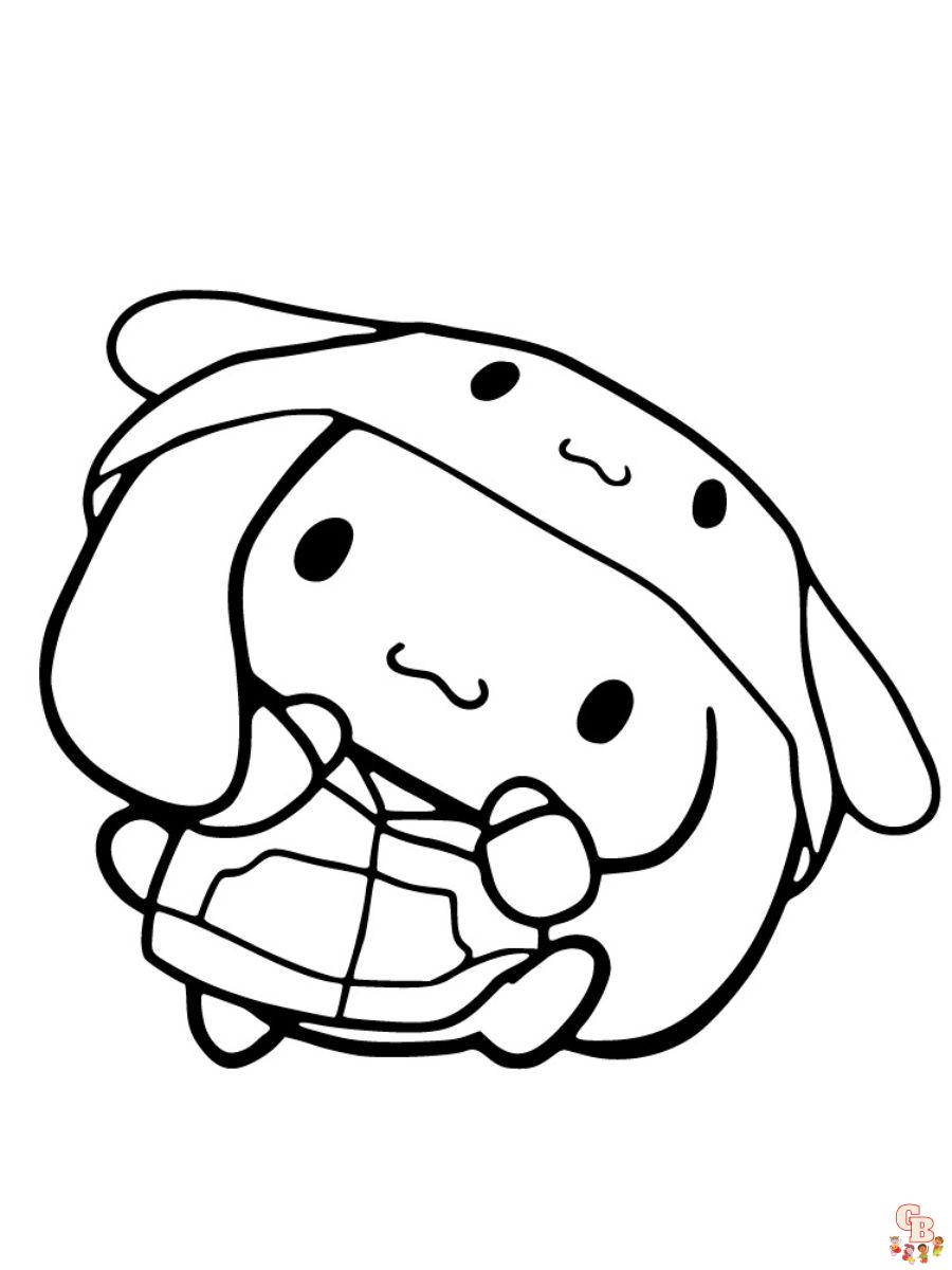 78 Cute Cinnamoroll Coloring Pages Printable 13