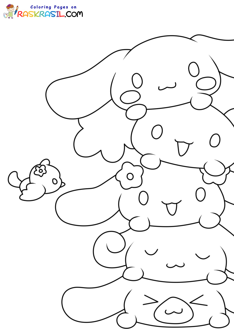 78 Cute Cinnamoroll Coloring Pages Printable 17