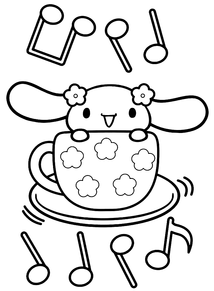 78 Cute Cinnamoroll Coloring Pages Printable 22