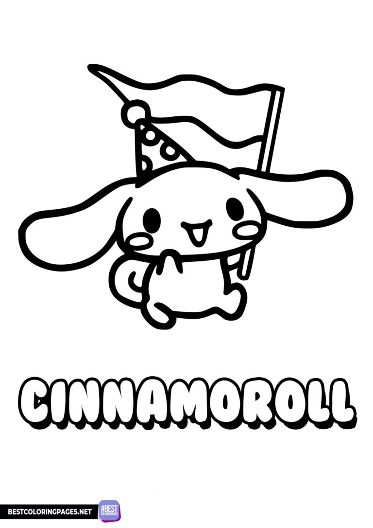 78 Cute Cinnamoroll Coloring Pages Printable 24